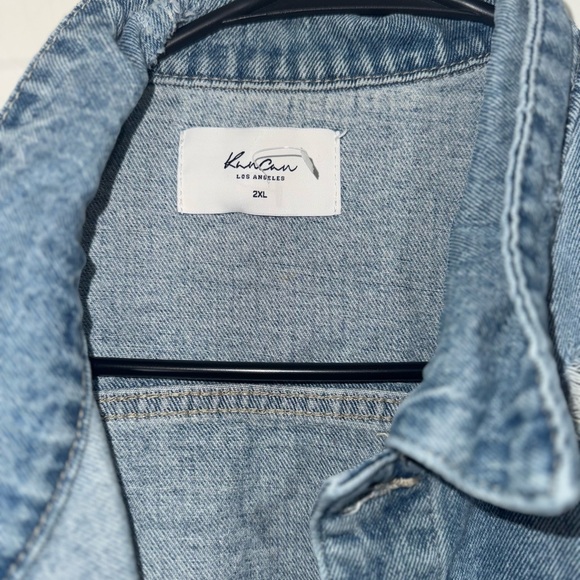 KanCan Light Blue Denim Cropped Jacket - Picture 3 of 6